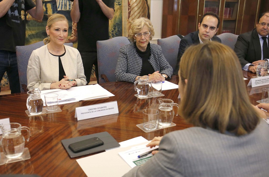 CIFUENTES ASISTE A UNA REUNIÓN EN EL MINISTERIO DE FOMENTO SOBRE EL DISTRITO CASTELLANA NORTE La presidenta de la Comunidad de Madrid, Cristina Cifuentes, asiste a una reunión en el Ministerio de Fomento para abordar las cuestiones relacionadas con el proyecto Distrito Castellana Norte. Foto: D.Sinova / Comunidad de Madrid
