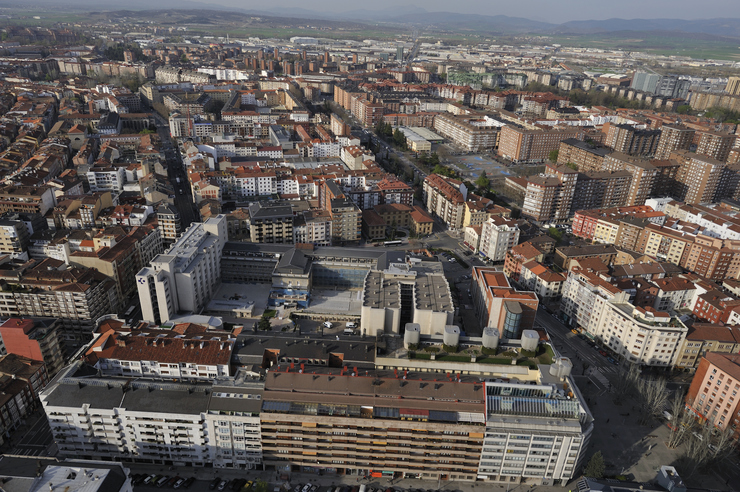 Vista general de Vitoria. Hospital de Santiago